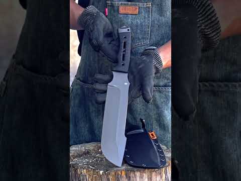 HX OUTDOORS ORCA | Machete | 8.07" DC53 Blade | Black G10 Handle | D-324