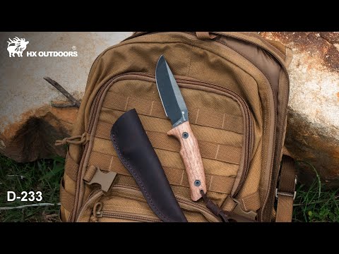 HX OUTDOORS JUNGLE RULES | Fixed Blade | 3.74" D2 Blade | Walnut Handle | D-233