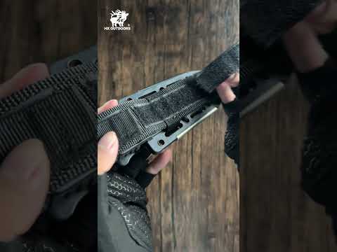 HX OUTDOORS PATHFINDER | Fixed Blade | 3.86" D2 Blade | Black Rubberized Handle | D-171