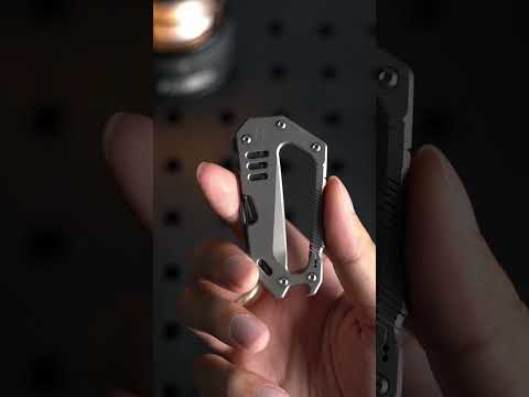 TITANNEXUS 5Cr15 Blade Silver Titanium | Keychain Utility Pocket