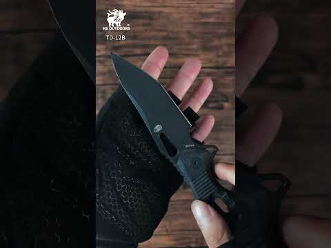 ROCK BASALT VG10 Fixed Blade | Black G10 EDC Camping Knife – HX