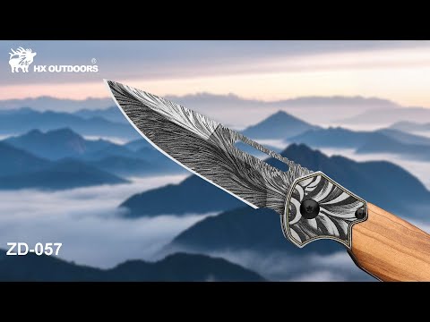 HX OUTDOORS GRIFFIN | Pocket Knife | Slip Joint | 3.14" 5Cr15 Blade | Olivewood Handle | ZD-057