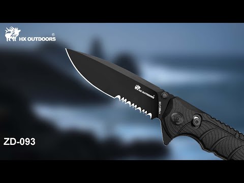 BLACK TALON 8Cr13 Rubber | EDC Crossbar Lock Pocket Knife – HX