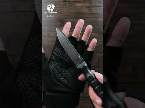 HX OUTDOORS CAVALRY | Lame fixe | Lame 5Cr15 de 9,7 cm | Manche en acier intégral | D-280