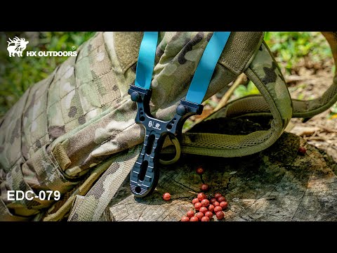 HX OUTDOORS ACCURION | Tirachinas | Longitud total: 11 cm | Aluminio plateado | EDC-079B