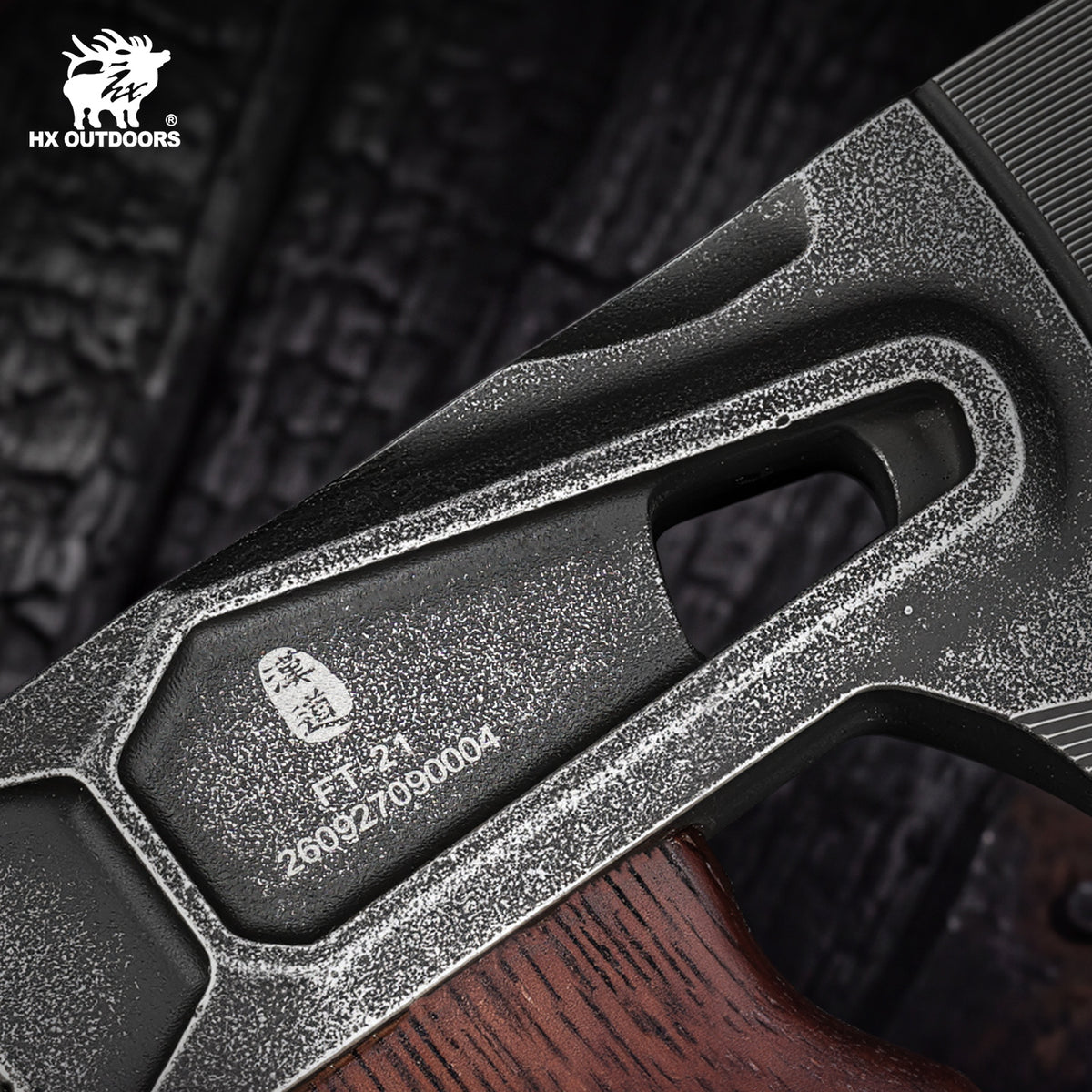 PATROL Camp Hatchet | 12.01" Overall Length | 420 Stainless Steel Head | Padauk Wood Handle | HX OUTDOORS FT-21