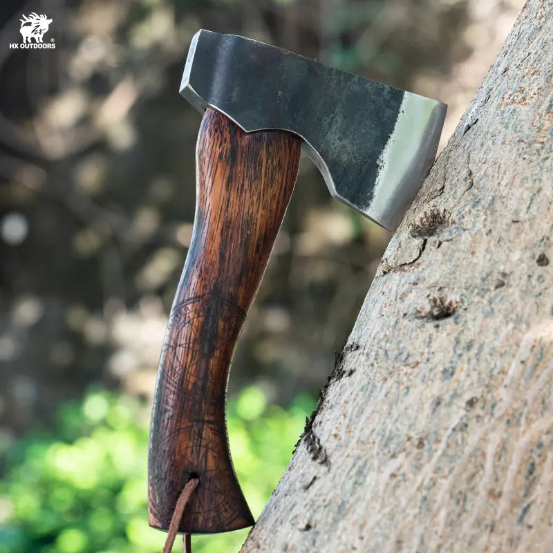 
                  
                    HX OUTDOORS TAROT SCOUT | Hatchet | 9.06" Overall Length | 65# Manganese Steel | Brown Merbau Handle | LY-090B MINI IRONSIDE
                  
                