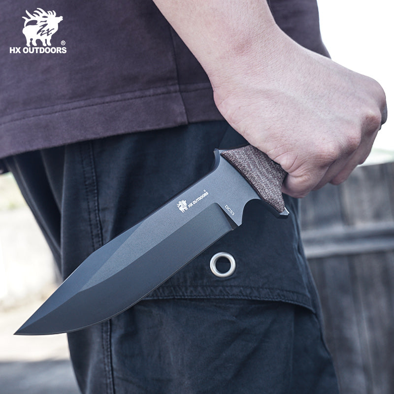 
                  
                    Fixed Blade HX OUTDOORS 5.5" DC53 Flaxen Linen The Commander Tactial Fixed Blade Knife for Survival EDC D-304 from HX OUTDOORS
                  
                
