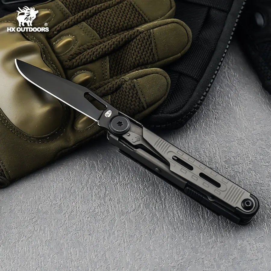 Multi-tool HX OUTDOORS SWIFTTRAIL BLACK Multi-tool Tools(6.89" 7CR17) GQ-28B from HX OUTDOORS