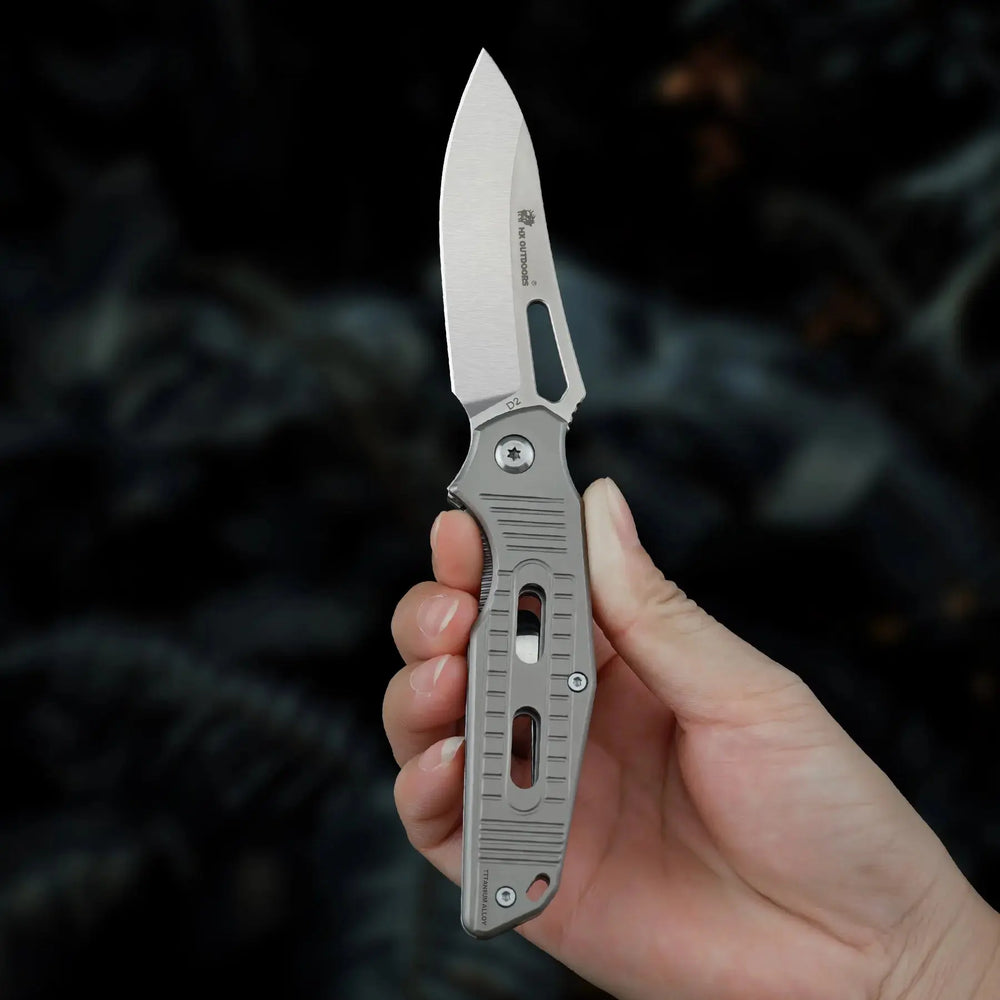 
                  
                    HX OUTDOORS ROCK FLUORITE | Pocket Knife | Liner Lock | 2.95" D2 Blade | Silver Titanium Handle | TD-15T ROCK FLUORITE
                  
                