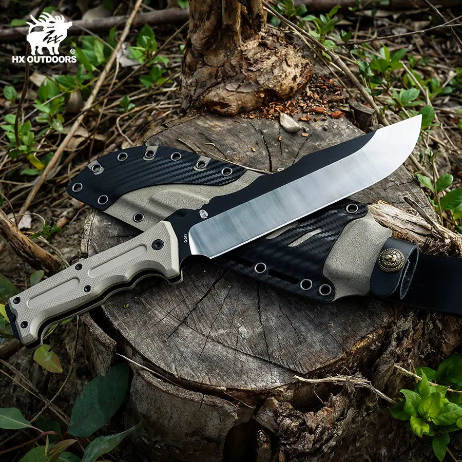 KANGABLADE DC53 Machete | TAN G10 Outdoor Camping Knife – HX OUTDOORS
