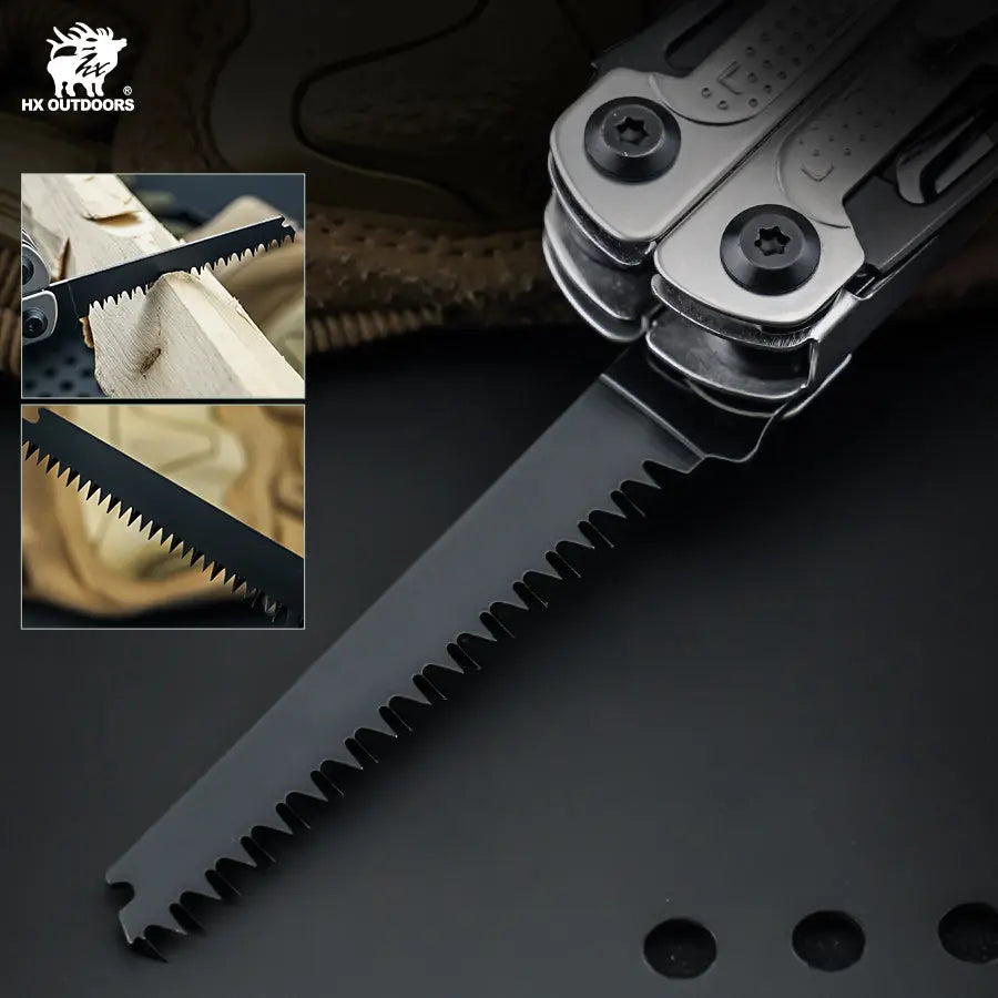 HAWKX 15-in-1 Multi-tool | Silver EDC Outdoor Pocket Tool