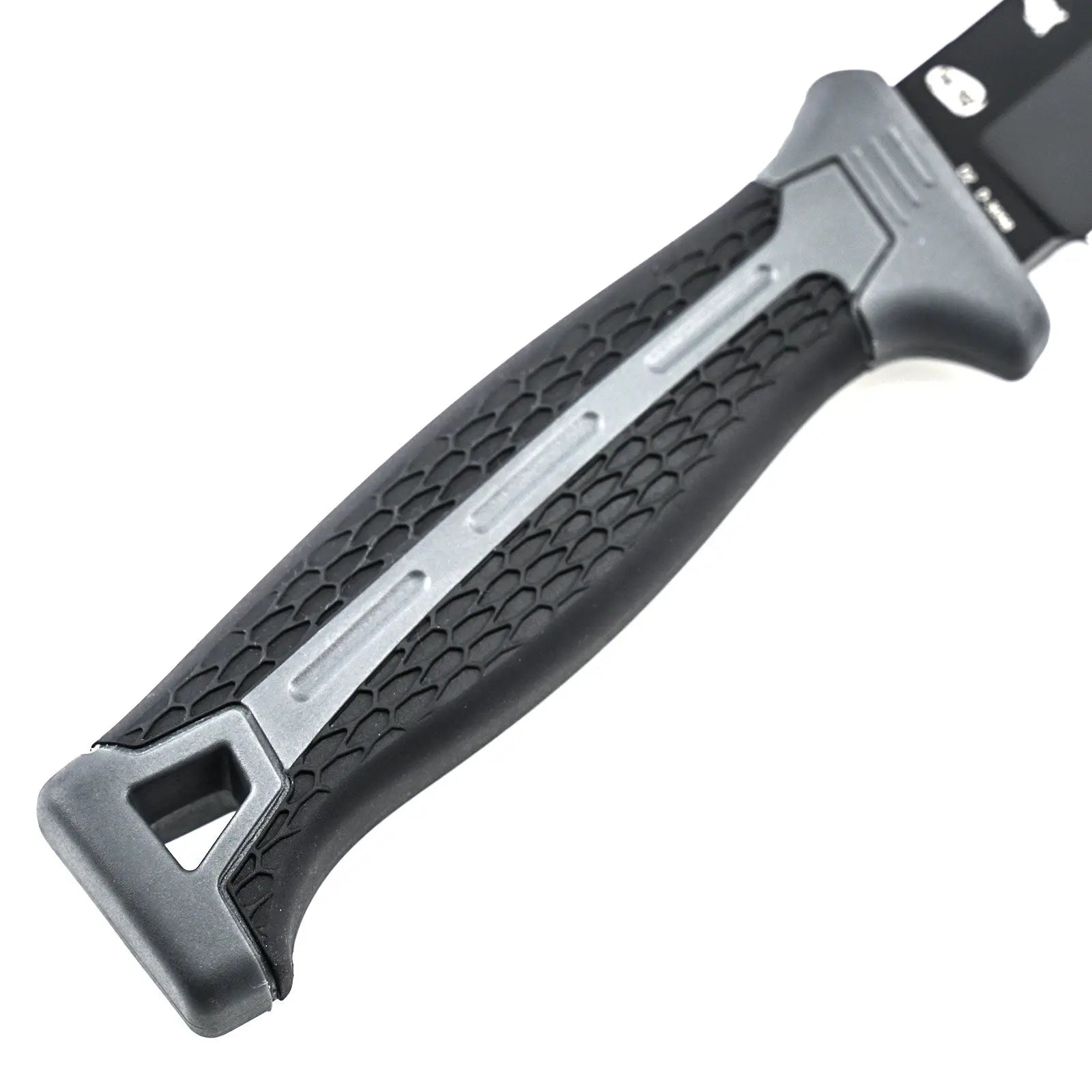 HOUND D2 Fixed Blade | Gray PP & TPR EDC Camping Knife