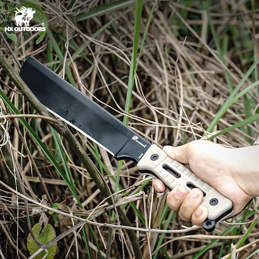 
                  
                    Bush Tool HX OUTDOORS ROCK 8.3" DC53 Black G10 Handle Bush Tool Fixed Blade Knife Camping Survival and Outdoor MT-022 from HX OUTDOORS
                  
                