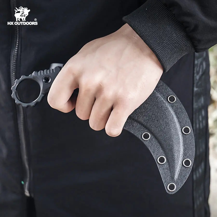 Fixed Blade HX OUTDOORS SHADOWFANG 3.5" DC53 G10 Claw Fixed Blade Knife Tactical Bushcraft and Hunting D-317 from HX OUTDOORS