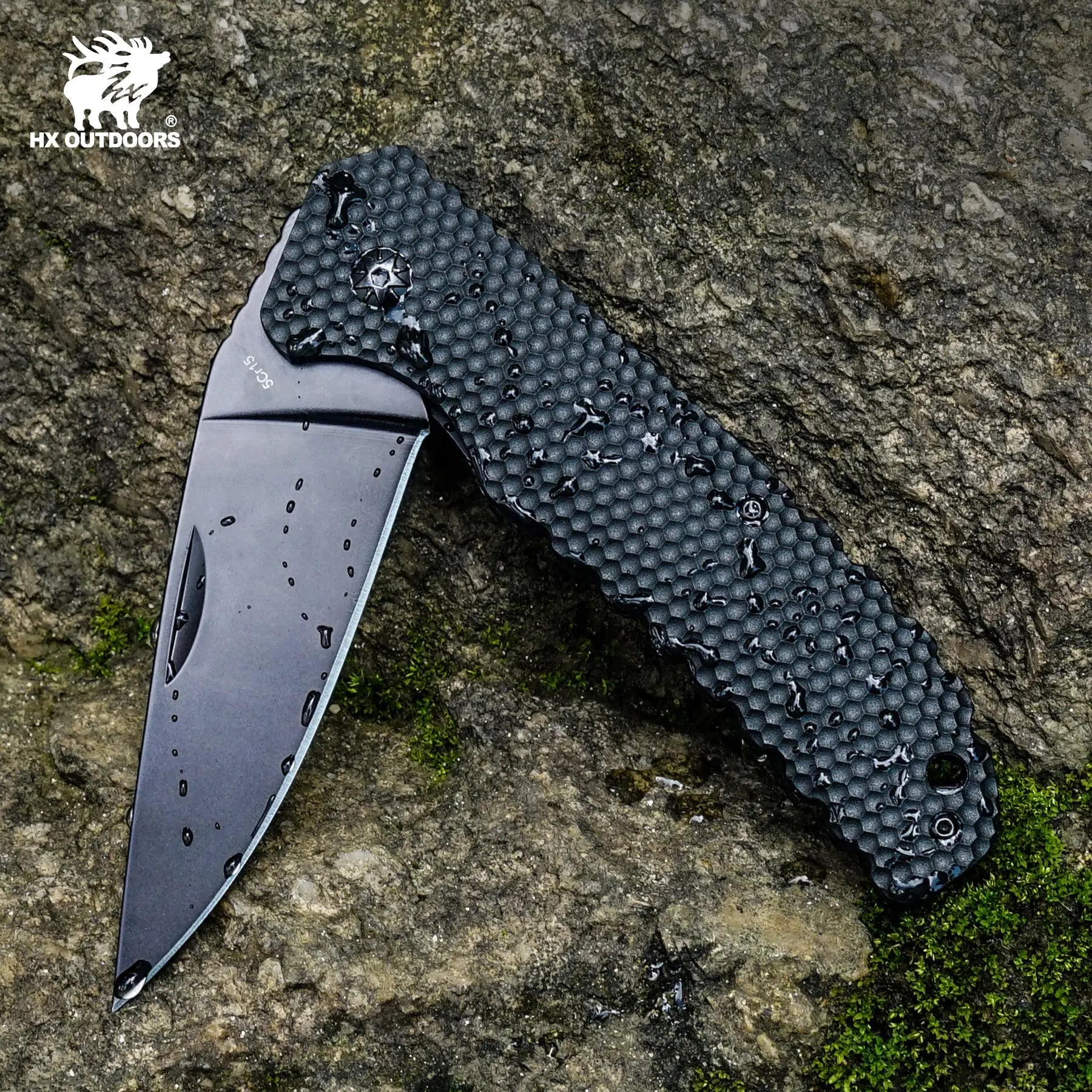 Pocket Knife HX OUTDOORS 3.35" 3CR Black Nylon Anti-Slip Handle SHADOWEER SLIP JOINT Folding Pocket Knife With Slip Survival And EDC ZD-106 from HX OUTDOORS