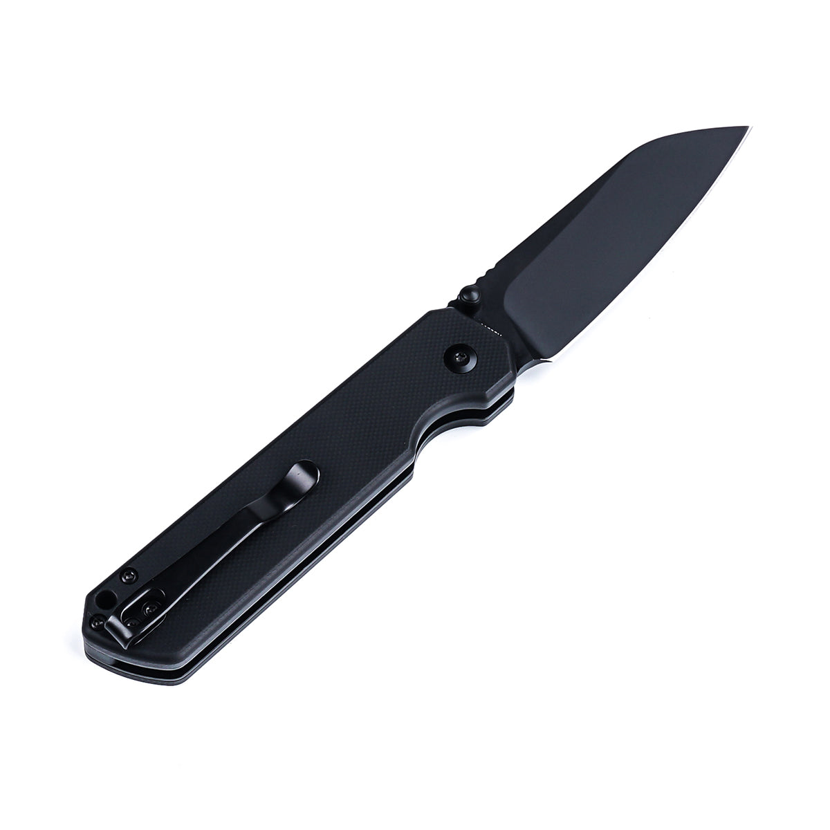 HYLA | Pocket Knife | Button Lock | 2.98" 14C28N Black Blade | Black G10 Handle | HX OUTDOORS ZD-130S-B