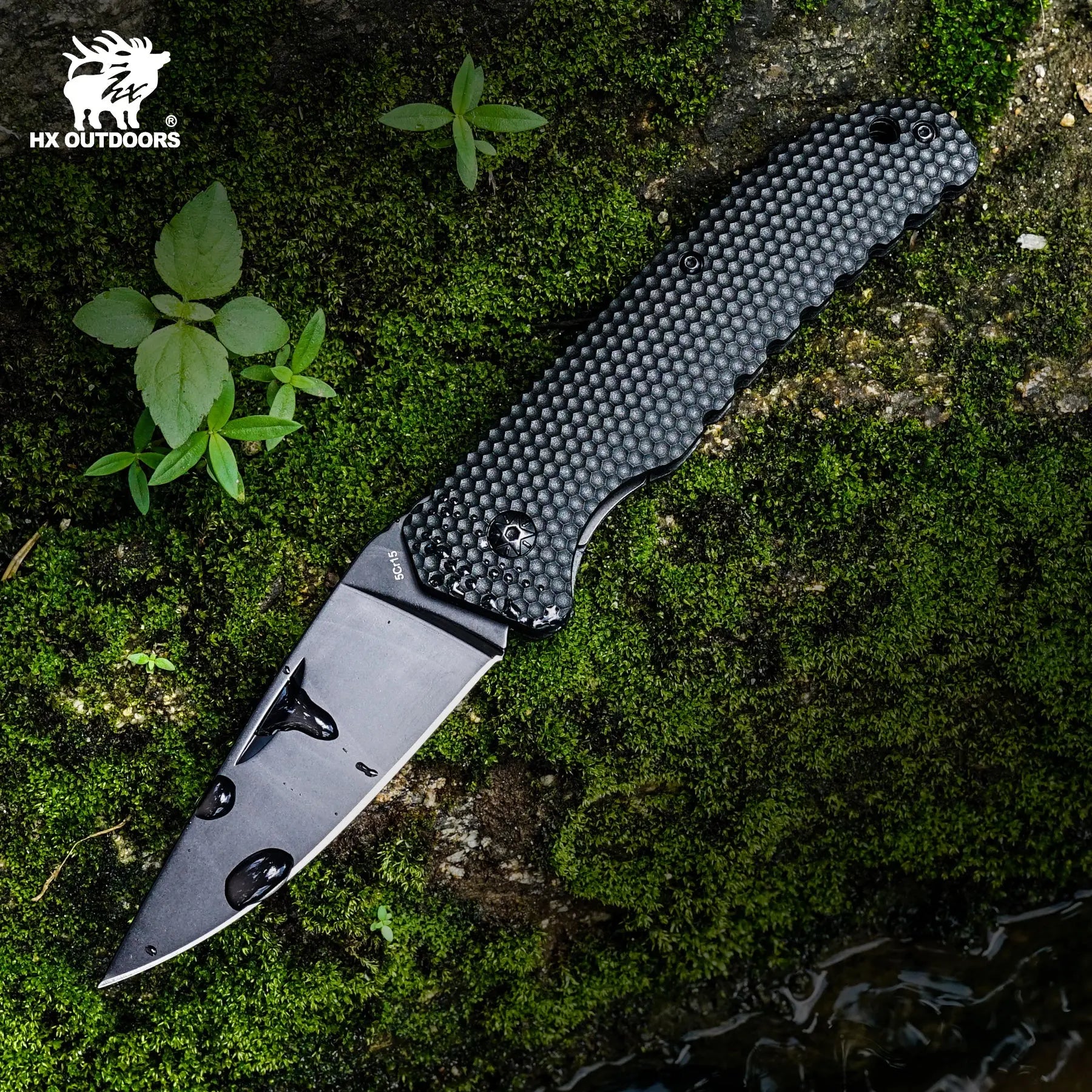 Pocket Knife HX OUTDOORS 3.35" 3CR Black Nylon Anti-Slip Handle SHADOWEER SLIP JOINT Folding Pocket Knife With Slip Survival And EDC ZD-106 from HX OUTDOORS