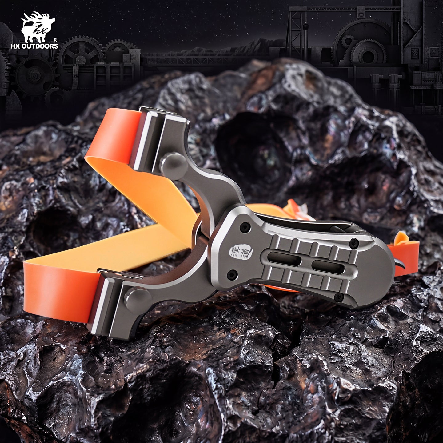 ACCURION Folding Slingshot | 4.33" Overall Length | Gary Aluminum | HX OUTDOORS EDC-112A