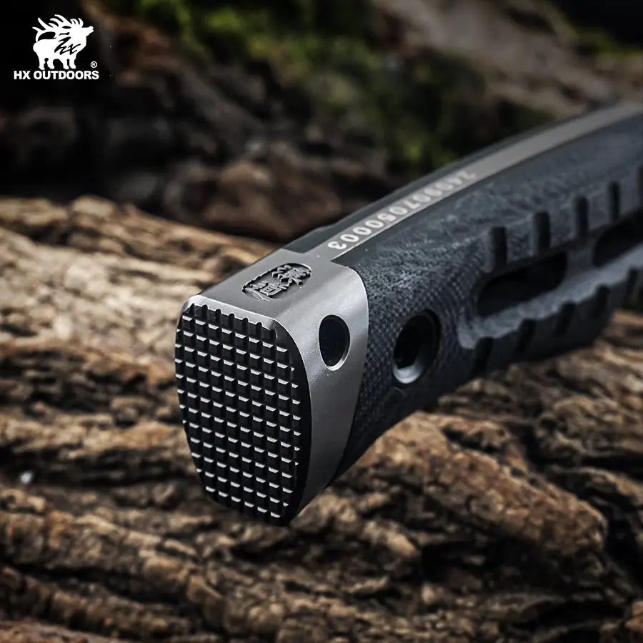 ROCK APEX DC53 Fixed Blade | Black G10 EDC Camping Knife