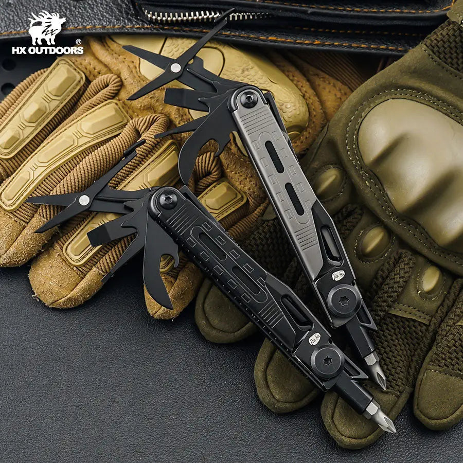 SWIFTTRAIL 8-in-1 Multi-tool | Gray EDC Campact Pocket Tool – HX