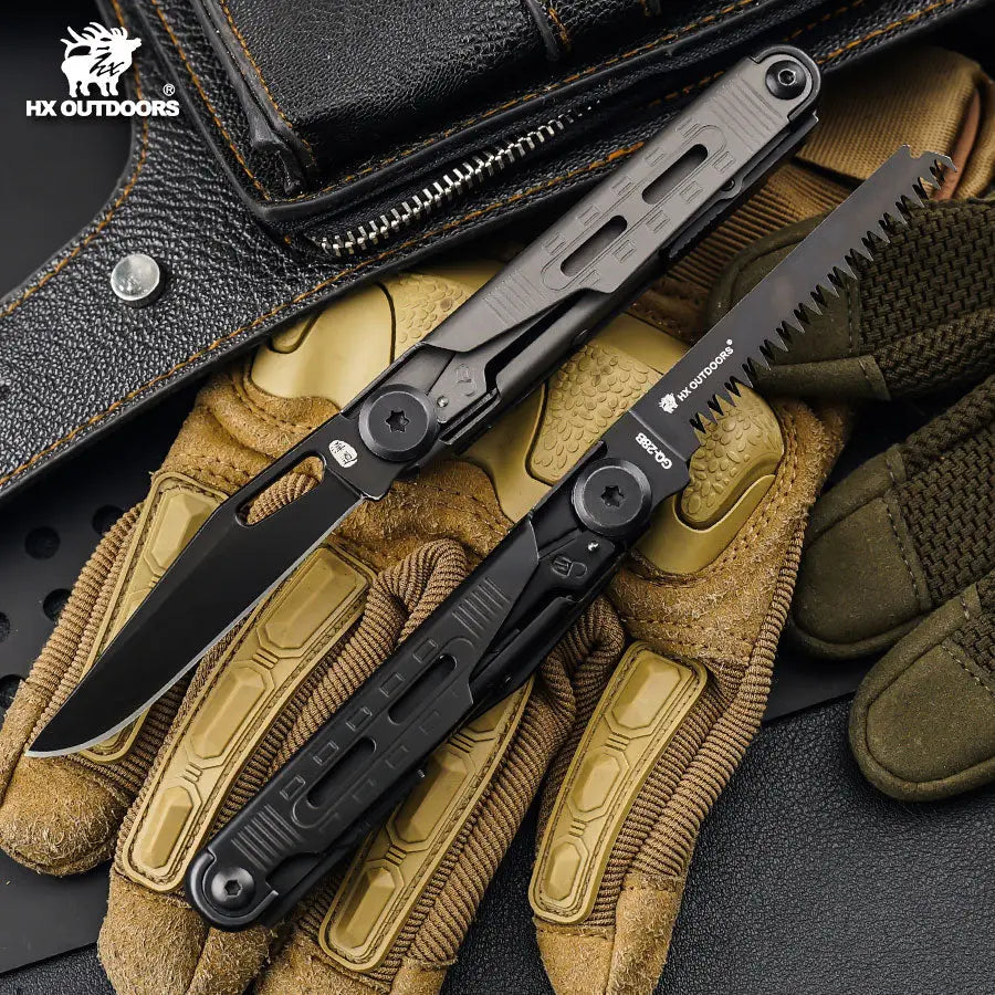 Multi-tool HX OUTDOORS SWIFTTRAIL 2.8" 7Cr17 2Cr13 Multi-tool knife GQ-28A from HX OUTDOORS