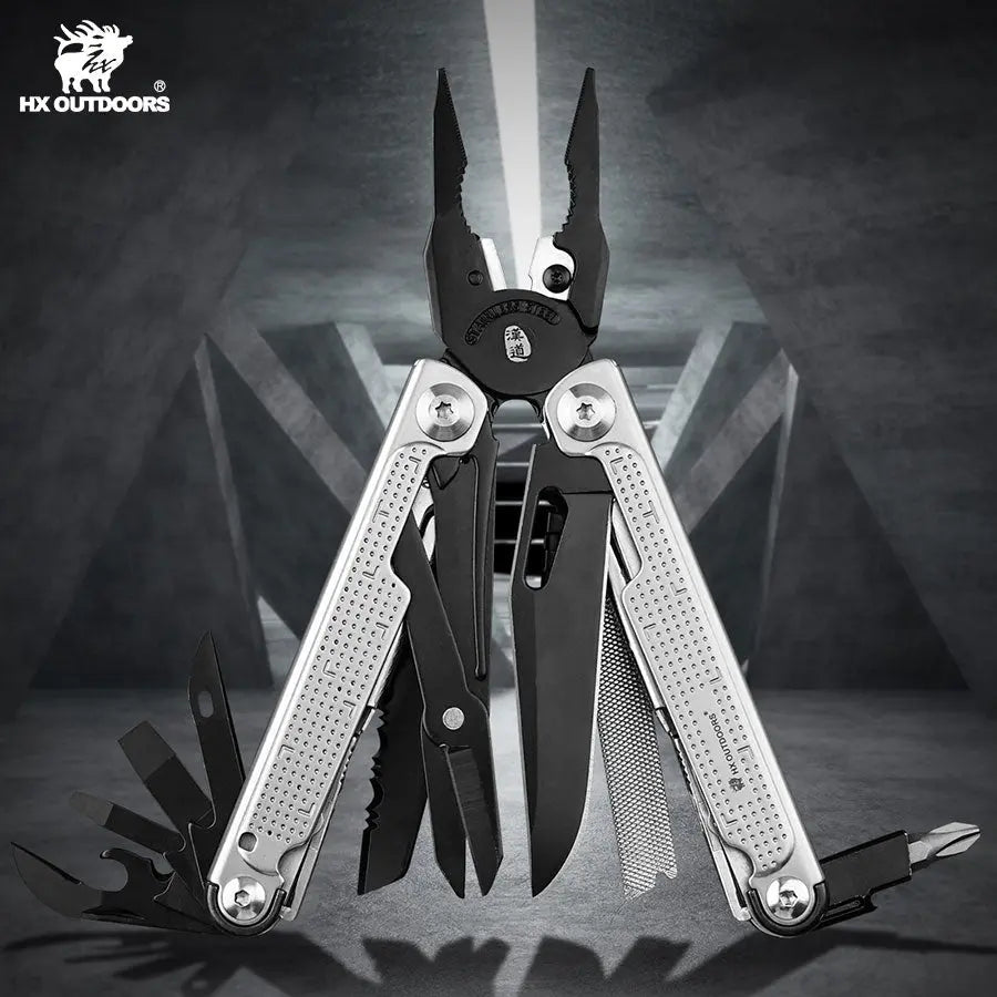 Multi-tool HX OUTDOORS EAGLITE 2.95" Multi-tool Pliers GQ-25 | Durable 2Cr13 & 3Cr13 Steel Construction for Precision and Versatility from HX OUTDOORS