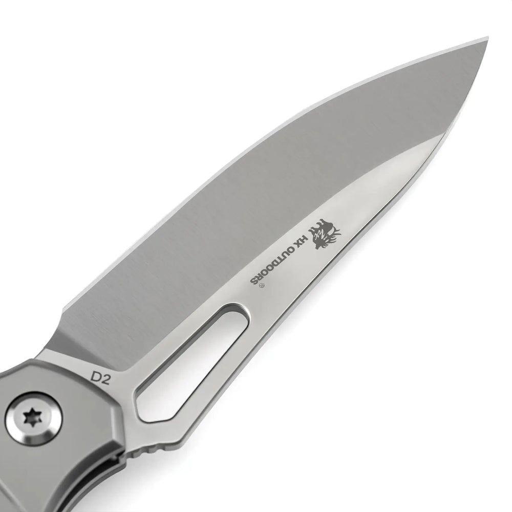 
                  
                    HX OUTDOORS ROCK FLUORITE | Pocket Knife | Liner Lock | 2.95" D2 Blade | Silver Titanium Handle | TD-15T ROCK FLUORITE
                  
                