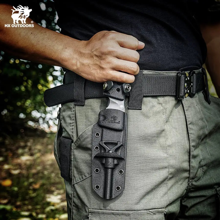 ROCK APEX DC53 Fixed Blade | Black G10 EDC Camping Knife – HX OUTDOORS