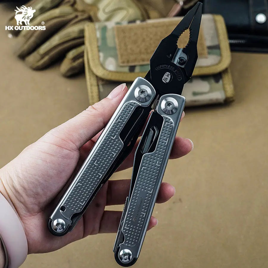 Multi-tool HX OUTDOORS EAGLITE 2.95" Multi-tool Pliers GQ-25 | Durable 2Cr13 & 3Cr13 Steel Construction for Precision and Versatility from HX OUTDOORS