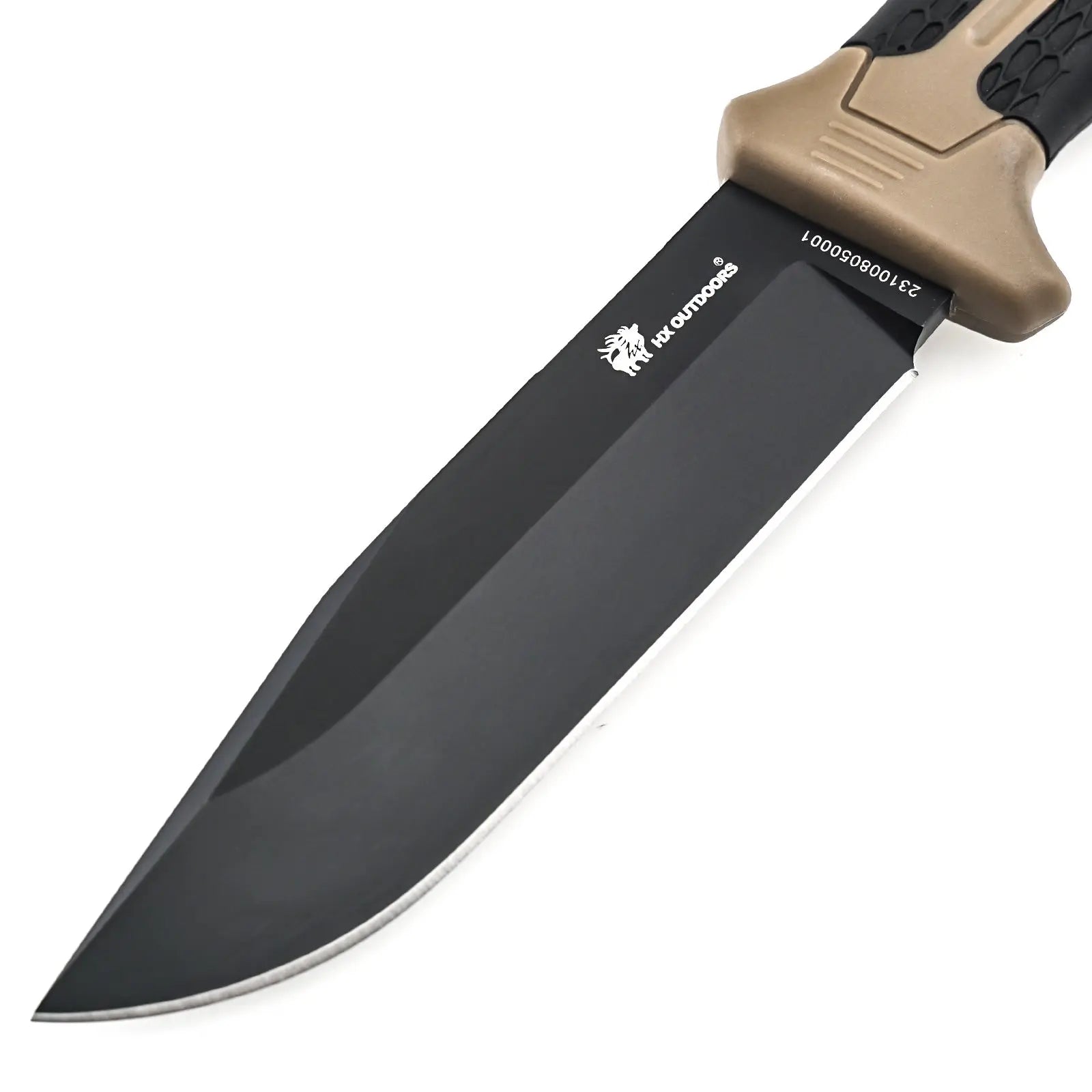 Fixed Blade HX OUTDOORS 4.33" D2 Brown PP & TRP Handle Hound Survival Fixed Blade Hunting Knife Adventure Survival Tools D-305A from HX OUTDOORS
