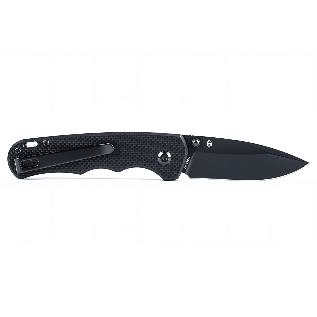 SCOUT | Pocket Knife | Button Lock | 2.68" 14C28N Black Blade | Black G10 Handle | HX OUTDOORS ZD-127B-S