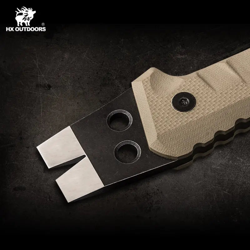 Camping Hatchet HX OUTDOORS M.E. 13" Bushcraft Full-Tang Tatical Battle Axe For Survival Outdoor Adventures | 440 Stainless Steel & Non-Slip G10 Handle | FT-02 from HX OUTDOORS