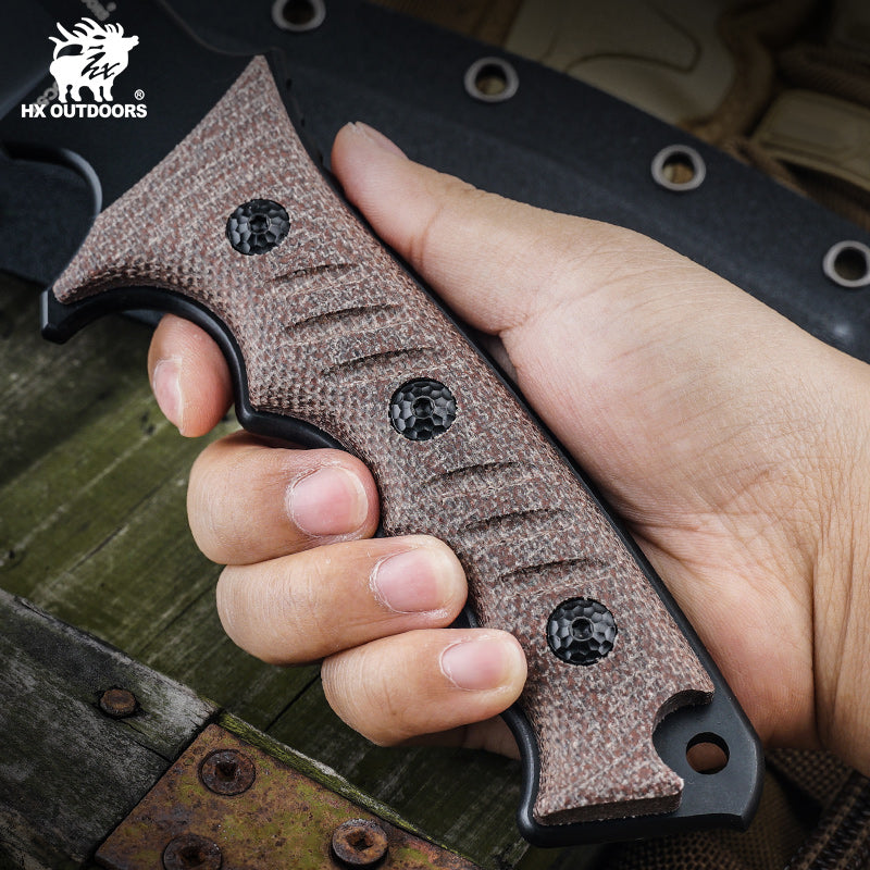 
                  
                    Fixed Blade HX OUTDOORS 5.5" DC53 Flaxen Linen The Commander Tactial Fixed Blade Knife for Survival EDC D-304 from HX OUTDOORS
                  
                