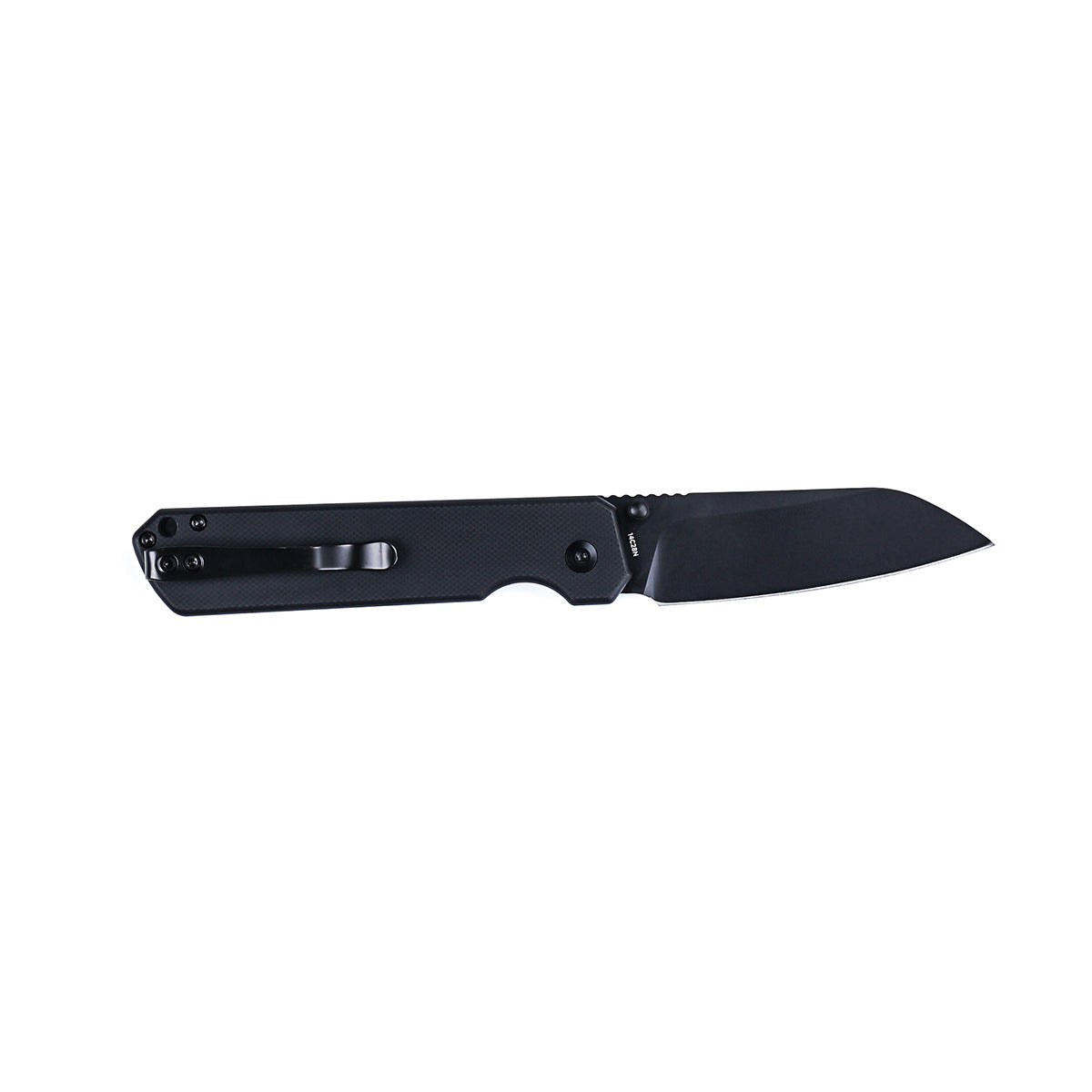 HYLA | Pocket Knife | Button Lock | 2.98" 14C28N Black Blade | Black G10 Handle | HX OUTDOORS ZD-130S-B