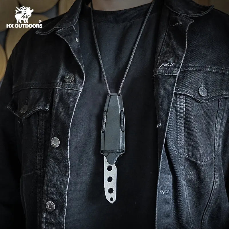 VIGIL 5Cr15 Fixed Blade | Integral EDC Camping Knife – HX OUTDOORS