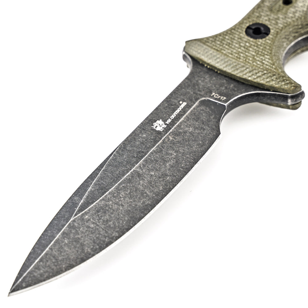 
                  
                    Fixed Blade HX OUTDOORS 3.85" 7CR17 Green Linen Handle Best EDC Ranger Tactical Fixed Blade Knife Good for Carving Hunting Camping Fishing Survival Outdoor D-223A from HX OUTDOORS
                  
                