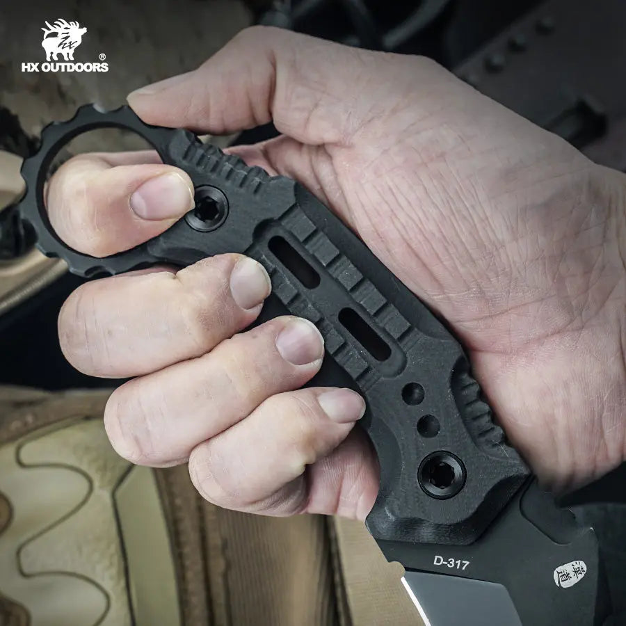 Fixed Blade HX OUTDOORS SHADOWFANG 3.5" DC53 G10 Claw Fixed Blade Knife Tactical Bushcraft and Hunting D-317 from HX OUTDOORS