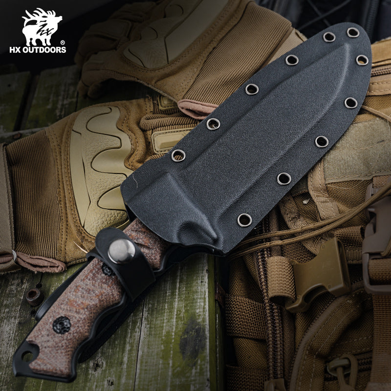 
                  
                    Fixed Blade HX OUTDOORS 5.5" DC53 Flaxen Linen The Commander Tactial Fixed Blade Knife for Survival EDC D-304 from HX OUTDOORS
                  
                