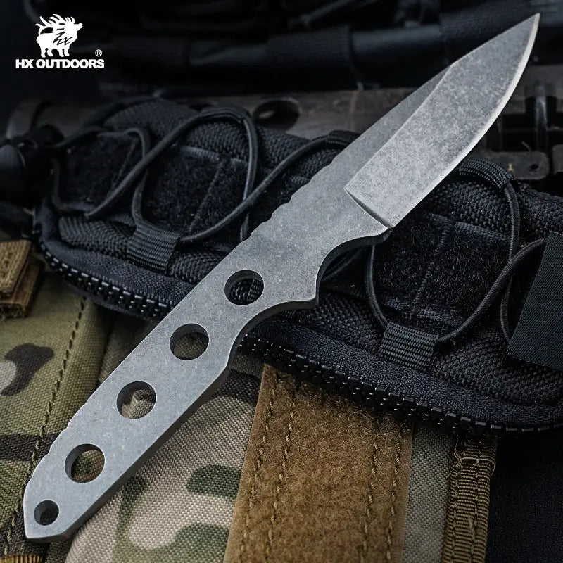 Fixed Blade HX OUTDOORS VIGIL 2.60"  5CR15 INTEGRAL STEEL Survival EDC D-288 from HX OUTDOORS