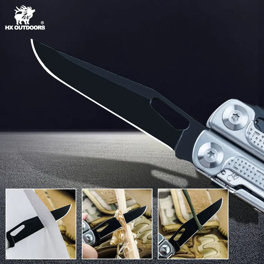 Multi-tool HX OUTDOORS EAGLITE 2.95" Multi-tool Pliers GQ-25 | Durable 2Cr13 & 3Cr13 Steel Construction for Precision and Versatility from HX OUTDOORS