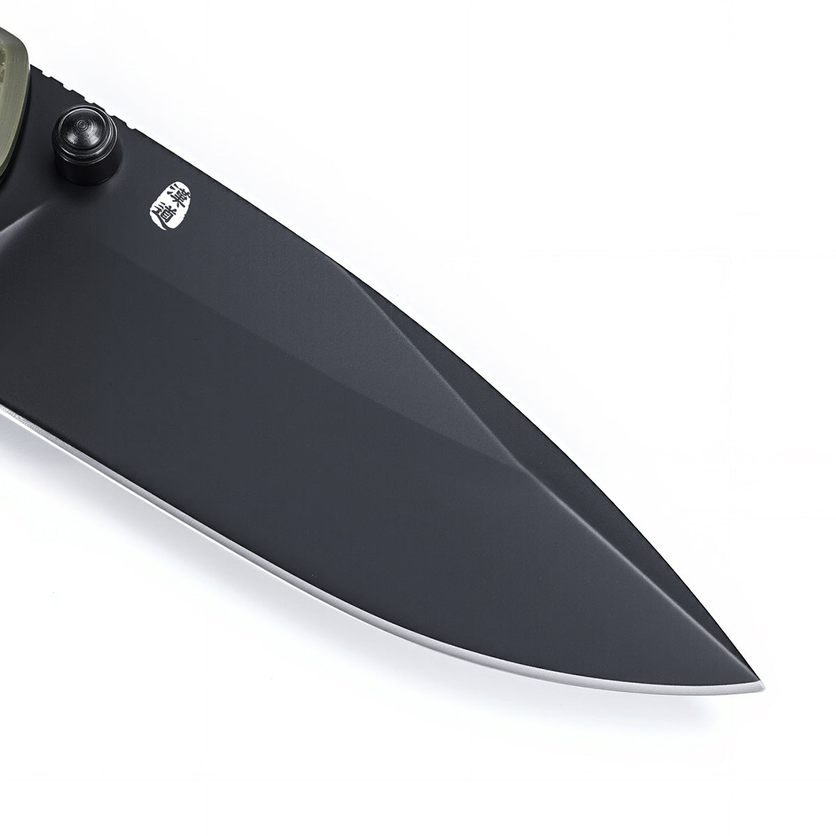 SCOUT | Pocket Knife | Button Lock | 2.68" 14C28N Black Blade | Military Green G10 Handle | HX OUTDOORS ZD-127A-S