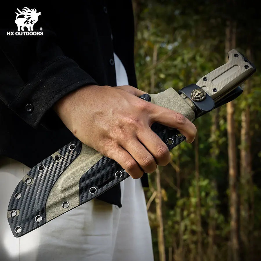 KANGABLADE DC53 Machete | TAN G10 Outdoor Camping Knife – HX OUTDOORS