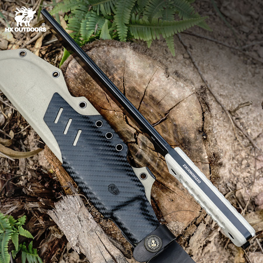 
                  
                    Bush Tool HX OUTDOORS ROCK 8.3" DC53 Black G10 Handle Bush Tool Fixed Blade Knife Camping Survival and Outdoor MT-022 from HX OUTDOORS
                  
                