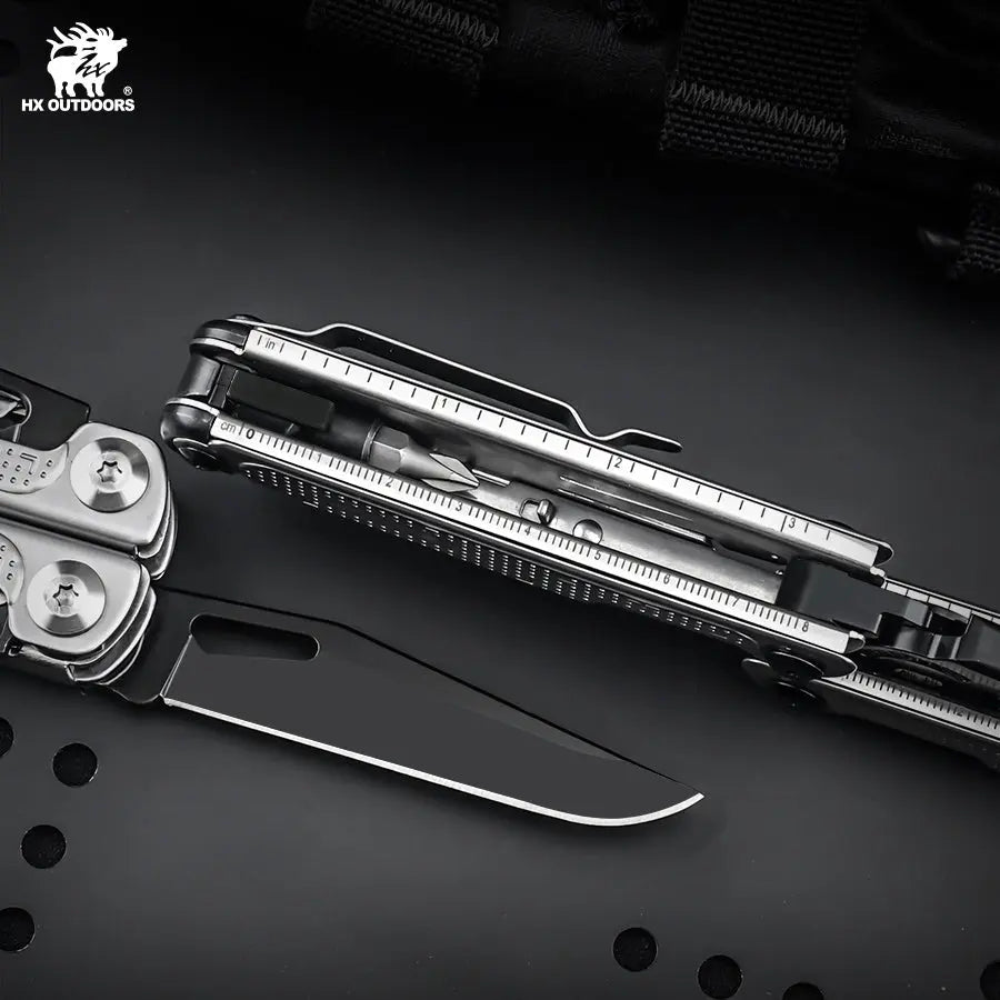 HAWKX 15-in-1 Multi-tool | Silver EDC Outdoor Pocket Tool