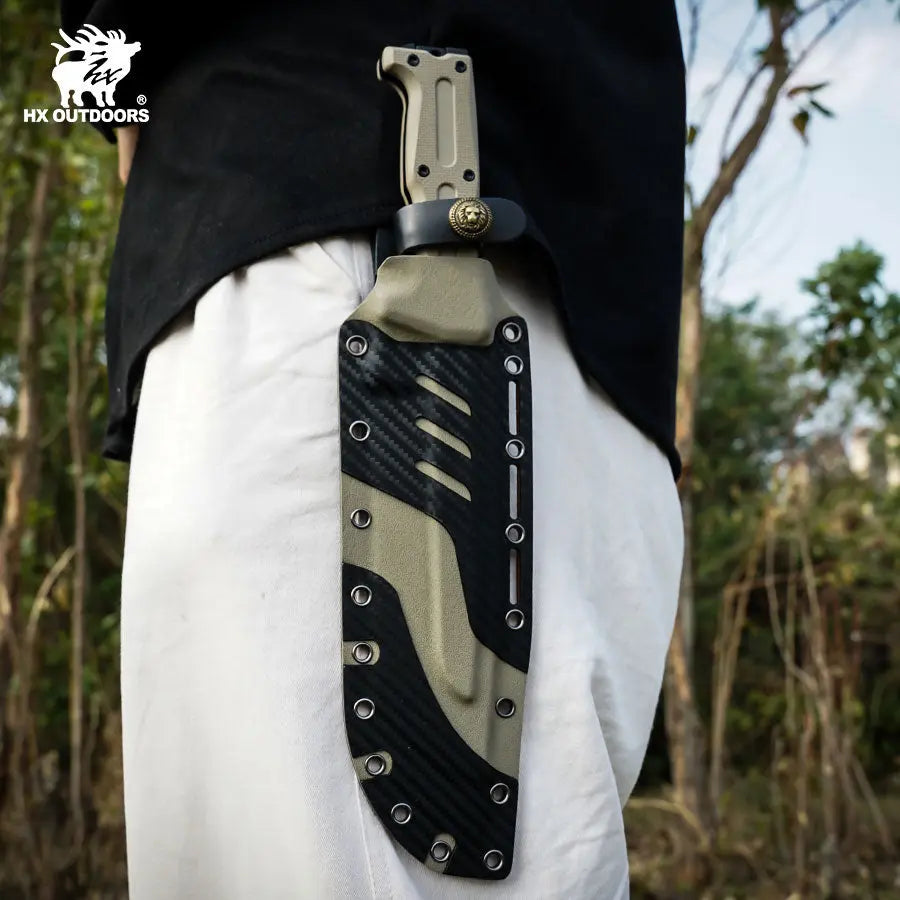 KANGABLADE DC53 Machete | Brown G10 Outdoor Camping Knife – HX