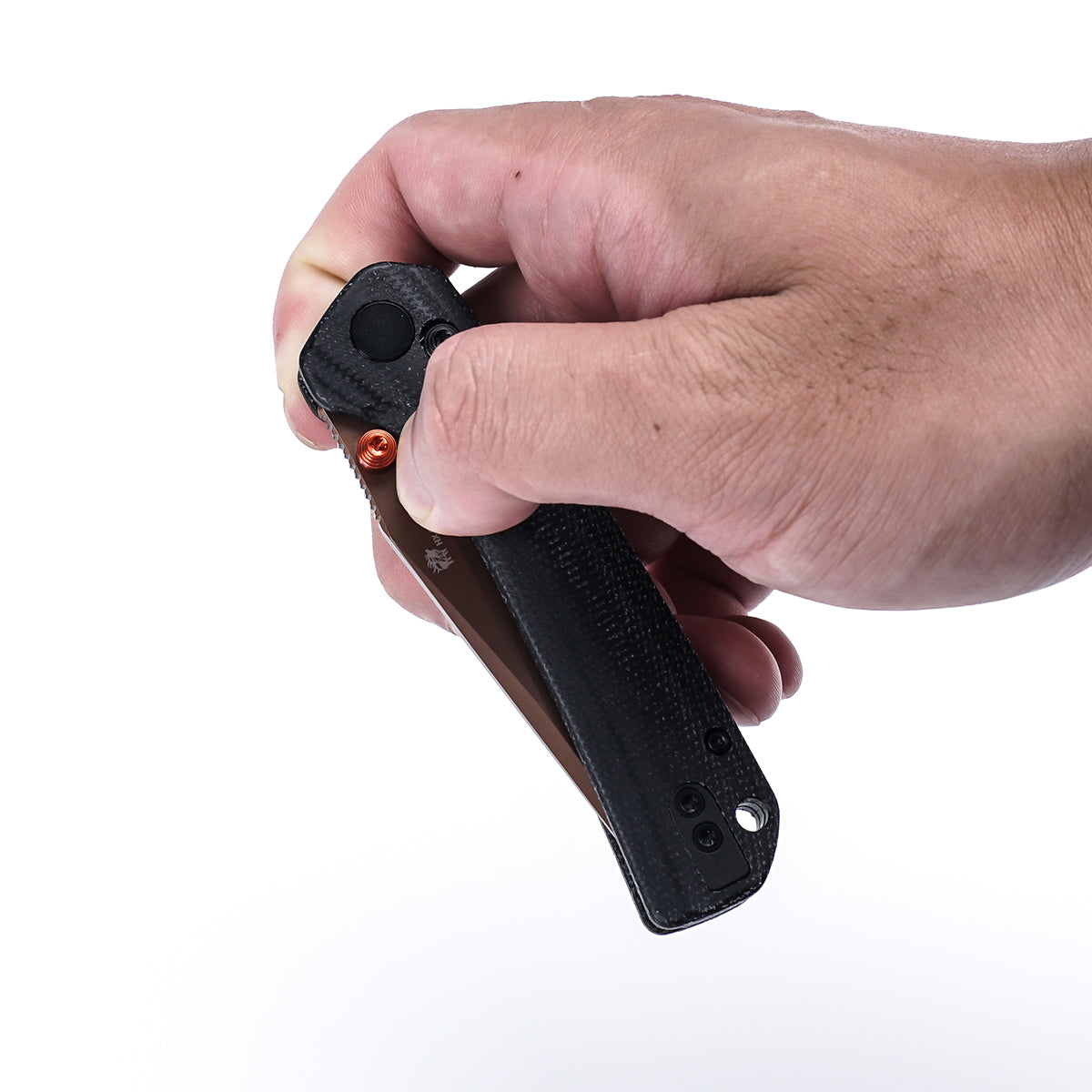 COOL KID Pocket Knife | Crossbar Lock | 3.35" 14C28N Blade | Black Linen Micarta Handle | HX OUTDOORS ZD-123BS