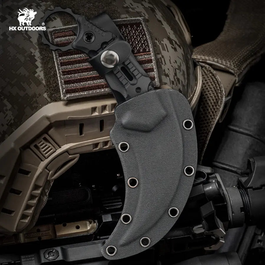 Fixed Blade HX OUTDOORS SHADOWFANG 3.5" DC53 G10 Claw Fixed Blade Knife Tactical Bushcraft and Hunting D-317 from HX OUTDOORS