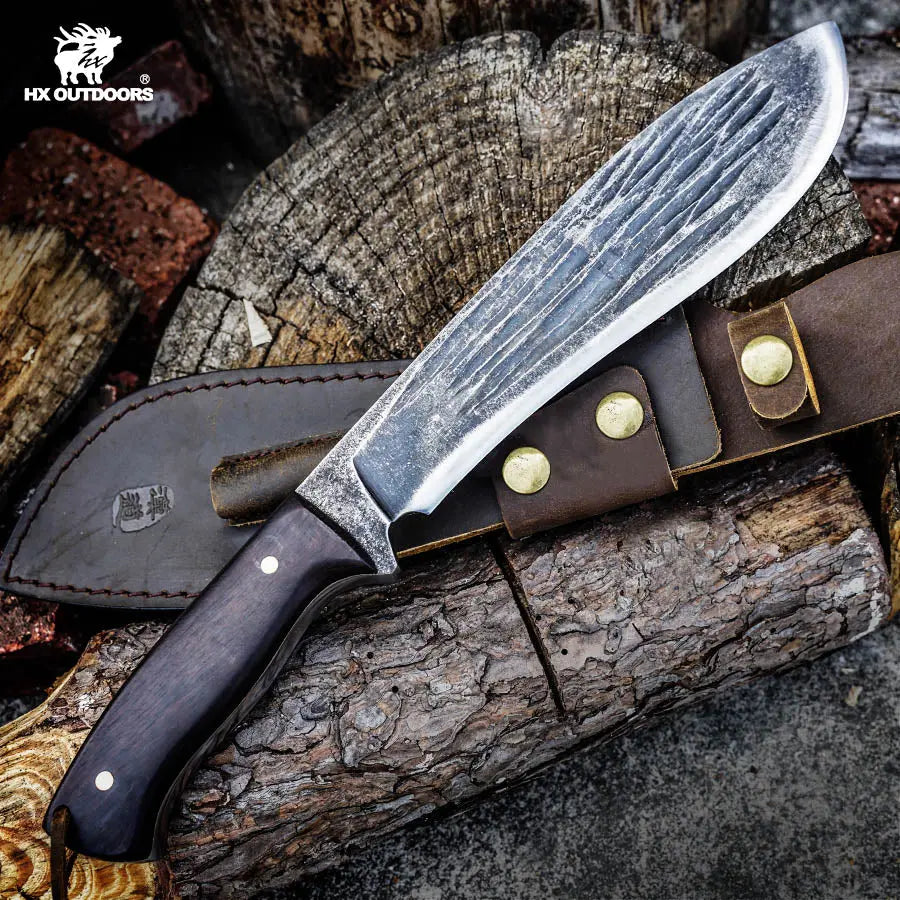 CHEF HERO Manganese Machete | Walnut Outdoor Camping Knife – HX