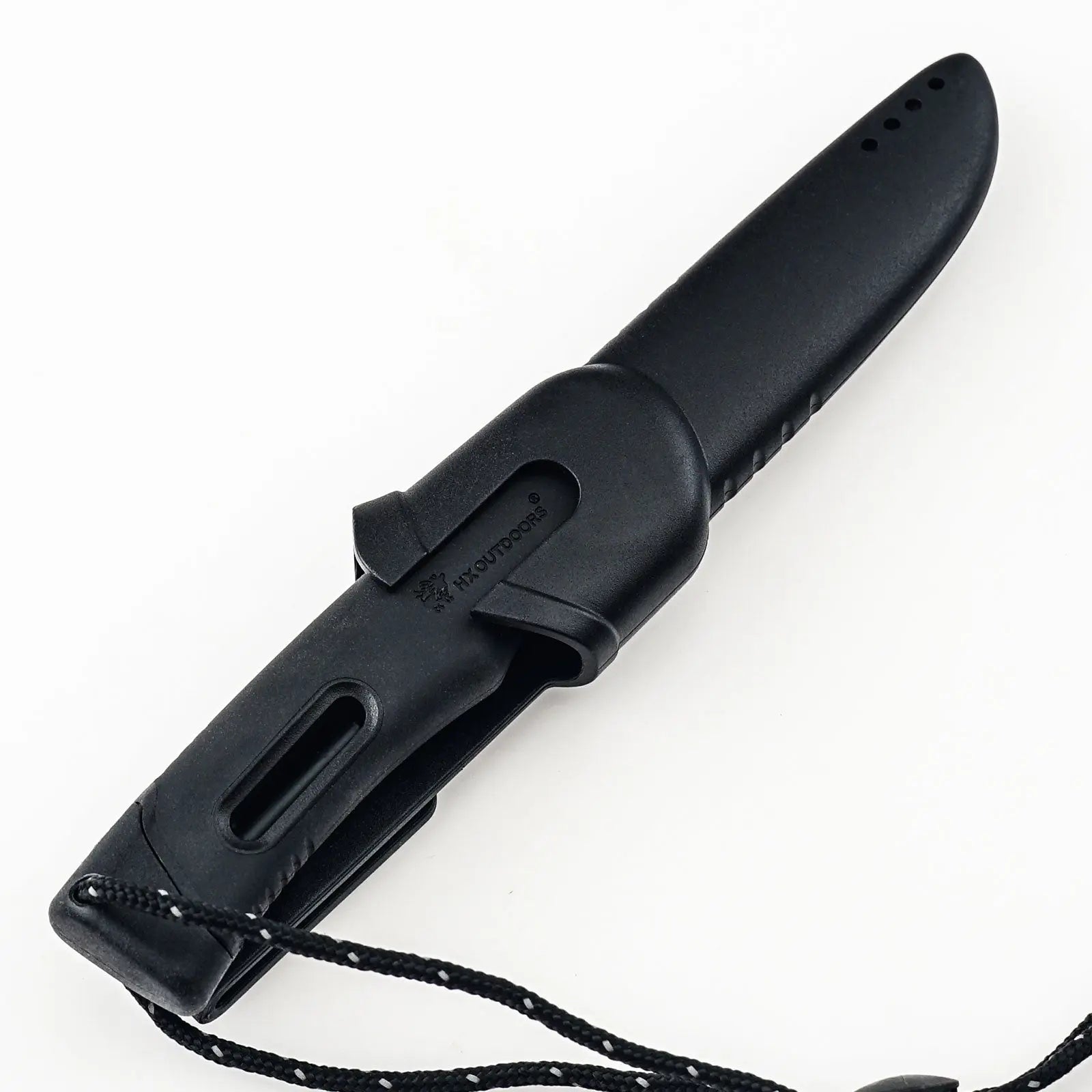 SURVIVAL MASTER 5Cr15 Fixed Blade | Black TPR EDC Camping Knife